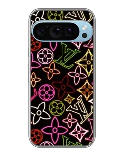 Чехол для Google Pixel 9 Pro с картинкой «Неоновый микс Nike»