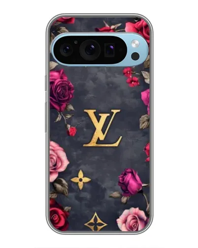 Чехол для Google Pixel 9 Pro с картинкой «Цветочный Louis Vuitton»