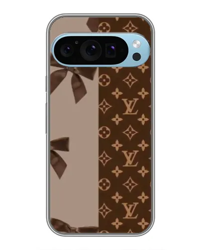 Чехол для Google Pixel 9 Pro с картинкой «Louis Vuitton — банты»