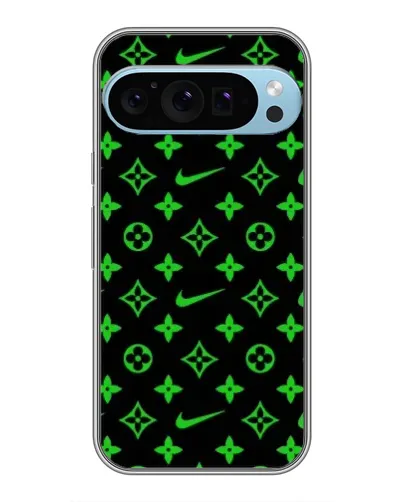 Чехол для Google Pixel 9 Pro с картинкой «Неоновый принт LV»