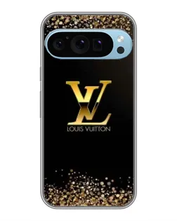 Чехол для Google Pixel 9 Pro с картинкой «LV — золотые искры»