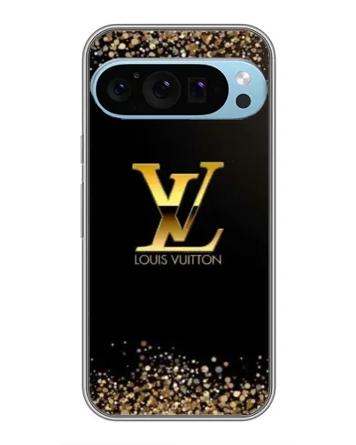 Чехол для Google Pixel 9 Pro с картинкой «LV — золотые искры»