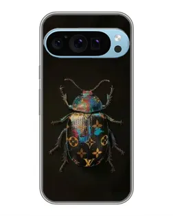 Чехол для Google Pixel 9 Pro с картинкой «LV — мраморный принт»