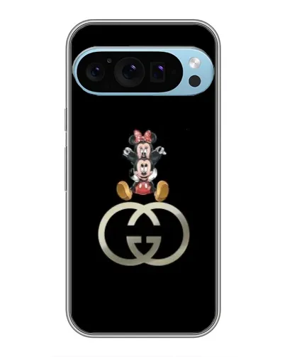 Чехол для Google Pixel 9 Pro с картинкой «Минни Маус на лого»