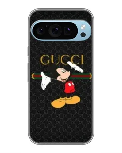 Чехол для Google Pixel 9 Pro с картинкой «Микки Маус Gucci»