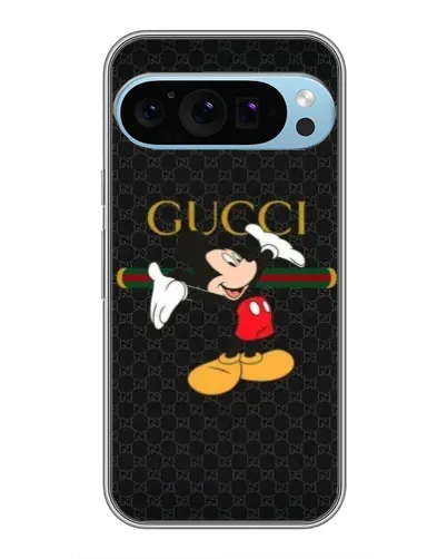 Чехол для Google Pixel 9 Pro с картинкой «Микки Маус Gucci»