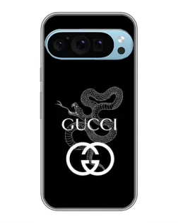 Чехол для Google Pixel 9 Pro с картинкой «Gucci — серебряная змея»