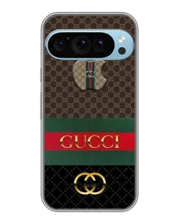 Чехол для Google Pixel 9 Pro с картинкой «Gucci — брендированный десерт»