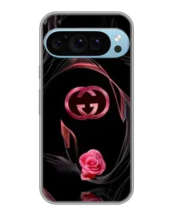 Чехол для Google Pixel 9 Pro с картинкой «Gucci — неоновая роза»