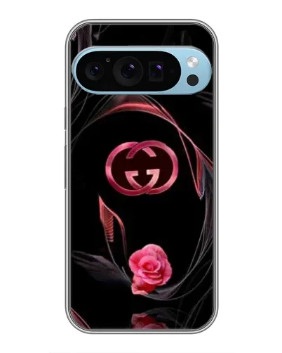 Чехол для Google Pixel 9 Pro с картинкой «Gucci — неоновая роза»