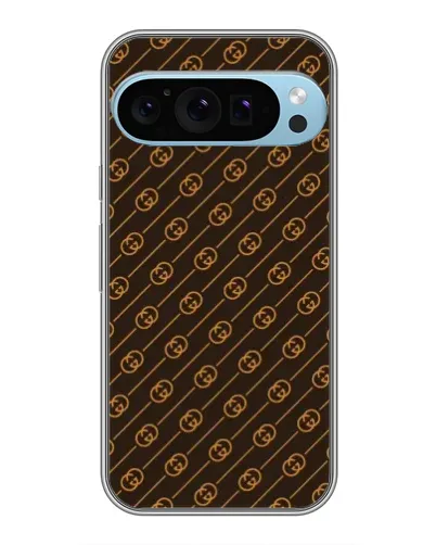 Чехол для Google Pixel 9 Pro с картинкой «Gucci — золотые диагонали»