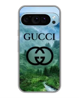 Чехол для Google Pixel 9 Pro с картинкой «Gucci — горный пейзаж»