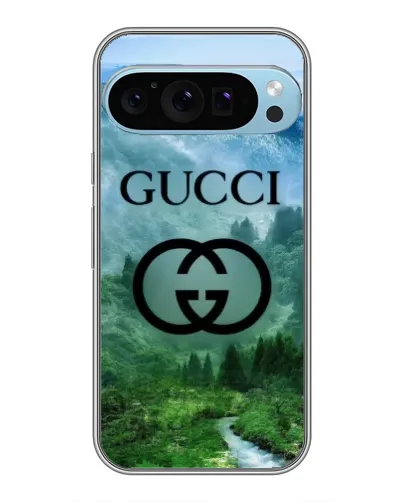 Чехол для Google Pixel 9 Pro с картинкой «Gucci — горный пейзаж»