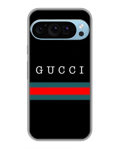 Чехол для Google Pixel 9 Pro с картинкой «Gucci — красный пояс»