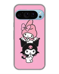 Чохол для Google Pixel 9 Pro з картинкою «My Melody та Kuromi»