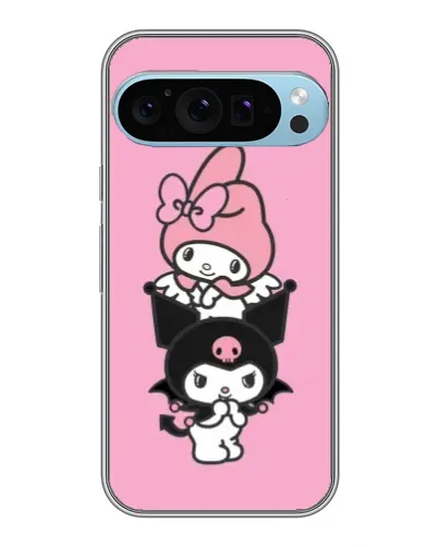 Чохол для Google Pixel 9 Pro з картинкою «My Melody та Kuromi»