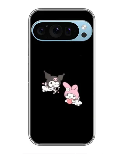 Чохол для Google Pixel 9 Pro з картинкою «My Melody та Kuromi»