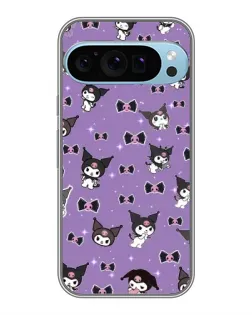 Чохол для Google Pixel 9 Pro з картинкою «Kuromi — патерн»