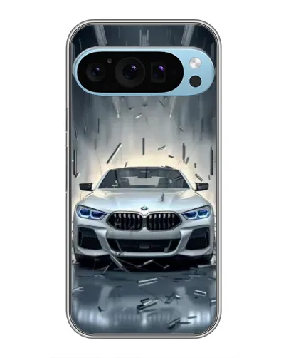 Чехол для Google Pixel 9 Pro с картинкой «BMW в свете фар»