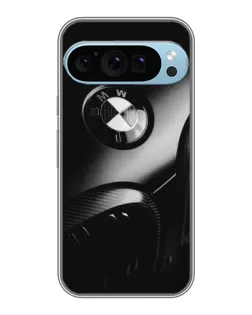 Чехол для Google Pixel 9 Pro с картинкой «Эмблема BMW — макро»