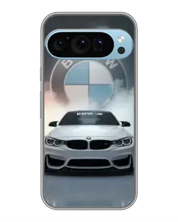 Чохол для Google Pixel 9 Pro з картинкою «BMW в білому диму»