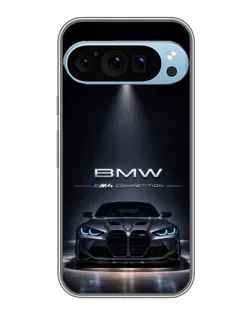 Чохол для Google Pixel 9 Pro з картинкою «BMW крізь нічне місто»