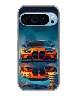 Чохол для Google Pixel 9 Pro з картинкою «BMW — золота емблема»