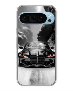 Чохол для Google Pixel 9 Pro з картинкою «BMW — акварельний дрифт»