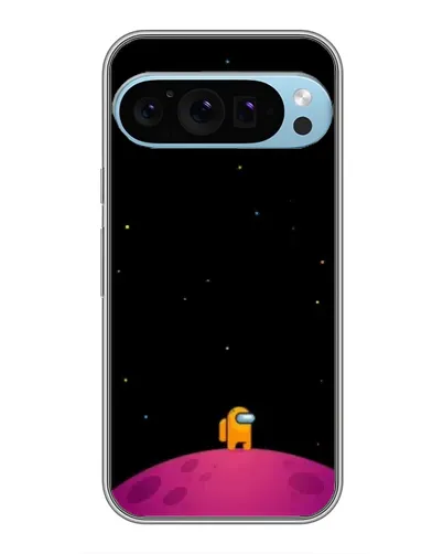 Чехол для Google Pixel 9 Pro с картинкой «Одинокий герой на планете»