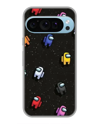 Чехол для Google Pixel 9 Pro с картинкой «Космический паттерн Among Us»