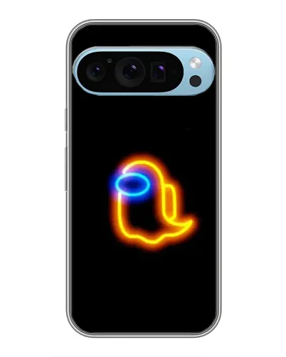 Чехол для Google Pixel 9 Pro с картинкой «Among Us неоновое сияние»