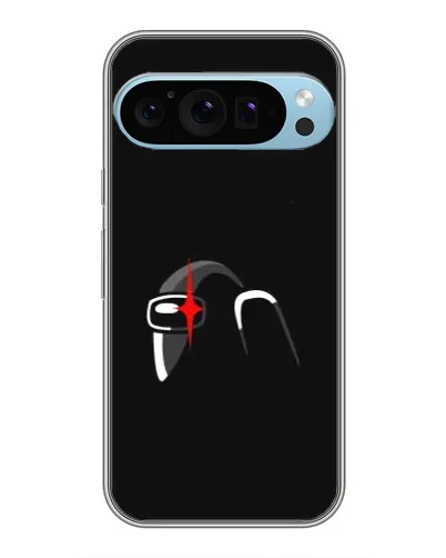 Чехол для Google Pixel 9 Pro с картинкой «Among Us шлем»