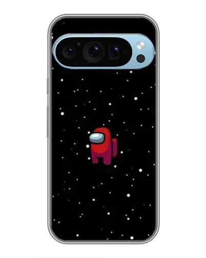 Чехол для Google Pixel 9 Pro с картинкой «Красный Among Us»