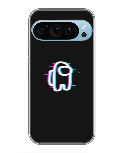 Чехол для Google Pixel 9 Pro с картинкой «Among Us неон»