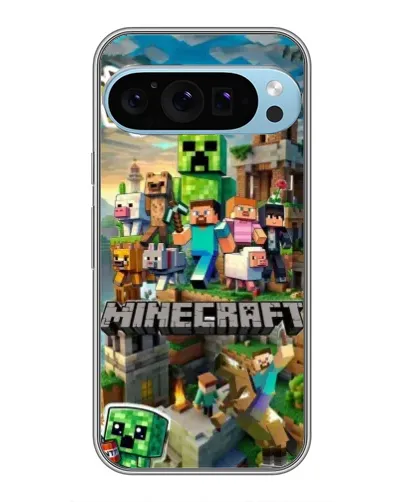 Чехол для Google Pixel 9 Pro с картинкой «Замок Minecraft»