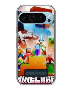 Чехол для Google Pixel 9 Pro с картинкой «Minecraft герои игры»