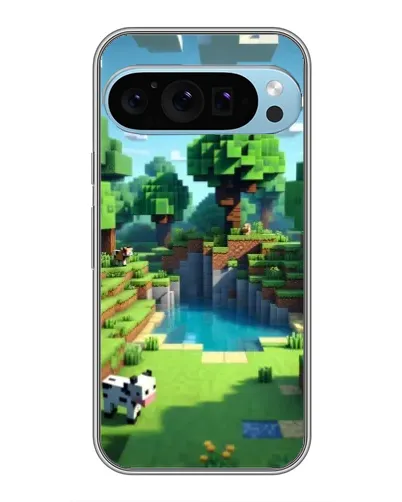 Чехол для Google Pixel 9 Pro с картинкой «Minecraft летний день»