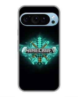 Чехол для Google Pixel 9 Pro с картинкой «Minecraft Diamond лого»
