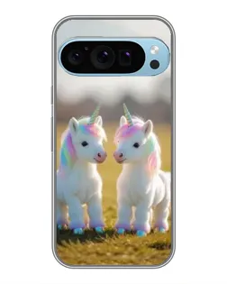 Чехол для Google Pixel 9 Pro с картинкой «Пара единорогов»
