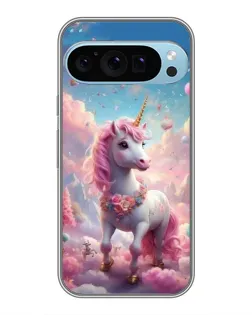 Чехол для Google Pixel 9 Pro с картинкой «Единорог среди облаков»