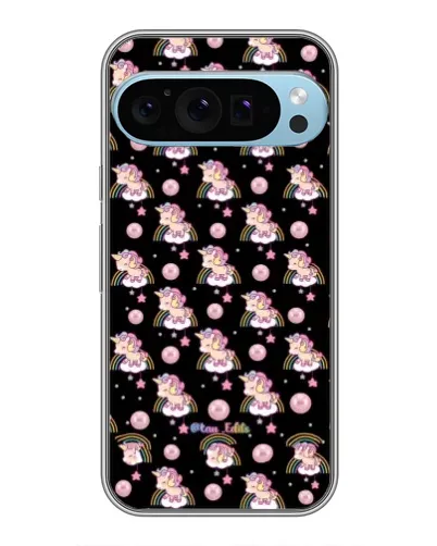 Чехол для Google Pixel 9 Pro с картинкой «Magic Unicorn паттерн»