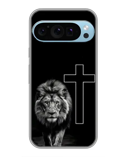 Чохол для Google Pixel 9 Pro з картинкою «Лев та Хрест»