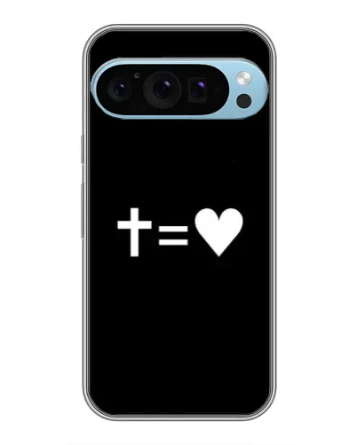 Чохол для Google Pixel 9 Pro з картинкою «Хрест та Серце»