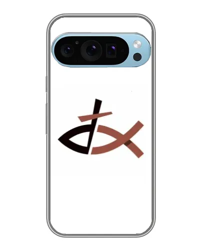 Чохол для Google Pixel 9 Pro з картинкою «Риба та хрест»