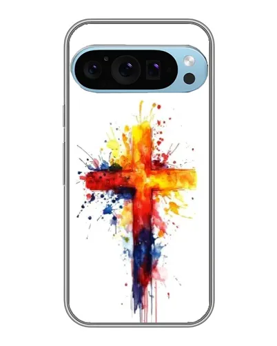 Чохол для Google Pixel 9 Pro з картинкою «Акварельний хрест»