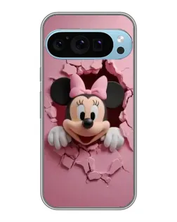 Чехол для Google Pixel 9 Pro с картинкой «Минни сквозь стену»