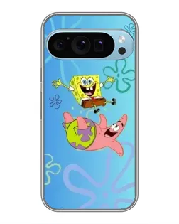 Чехол для Google Pixel 9 Pro с картинкой «Спанч Боб и Патрик»