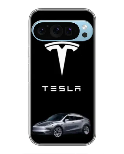 Чехол для Google Pixel 9 Pro с картинкой «Tesla Model Y»