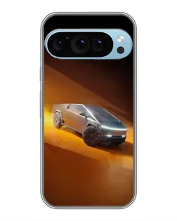 Чехол для Google Pixel 9 Pro с картинкой «Cybertruck в пустыне»