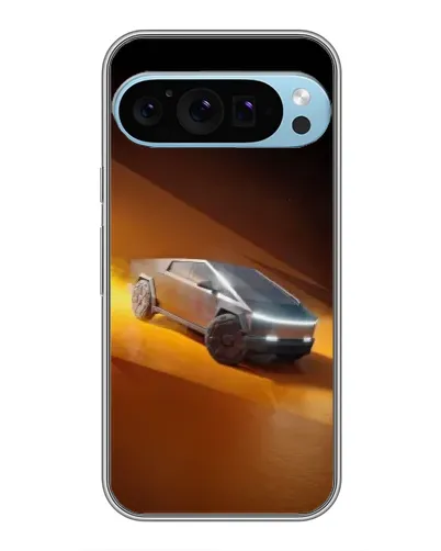 Чехол для Google Pixel 9 Pro с картинкой «Cybertruck в пустыне»